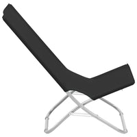 Thumbnail for Klappbare Strandstühle 2 Stk. Schwarz Stoff