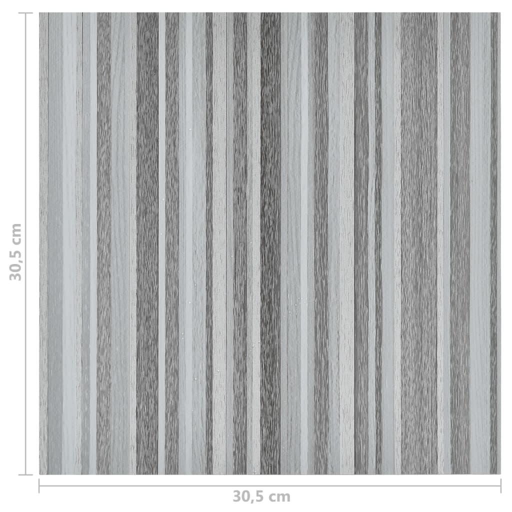 PVC-Fliesen Selbstklebend 55 Stk. 5,11 m² Hellgrau