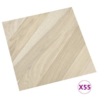 Thumbnail for PVC-Fliesen Selbstklebend 55 Stk. 5,11 m² Beige Gestreift