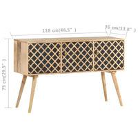 Thumbnail for Sideboard 118x35x75 cm Massivholz Mango