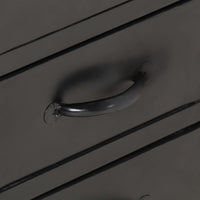 Thumbnail for Sideboard 110x30x65 cm Raues Mango-Massivholz und Stahl