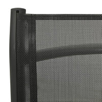 Thumbnail for Garten-Liegestühle 2 Stk. Textilene und Aluminium Schwarz