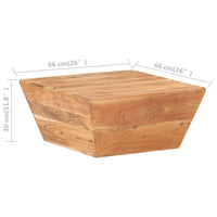 Thumbnail for Couchtisch V-Form 66x66x30 cm Akazie Massivholz