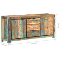 Thumbnail for Sideboard 175x40x75 cm Recyceltes Massivholz