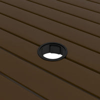 Thumbnail for Gartentisch Braun 81,5x81,5x72 cm Stahl