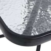 Thumbnail for Gartentisch Schwarz 70x70x70 cm Stahl