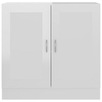 Thumbnail for Bücherschrank Hochglanz-Weiß 82,5x30,5x80 cm Holzwerkstoff