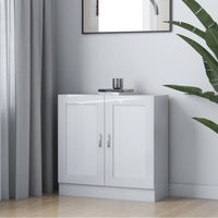 Thumbnail for Bücherschrank Hochglanz-Weiß 82,5x30,5x80 cm Holzwerkstoff