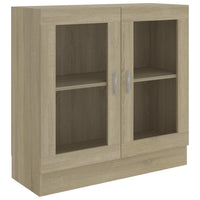 Thumbnail for Vitrinenschrank Sonoma-Eiche 82,5x30,5x80 cm Holzwerkstoff