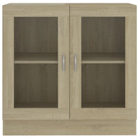 Thumbnail for Vitrinenschrank Sonoma-Eiche 82,5x30,5x80 cm Holzwerkstoff