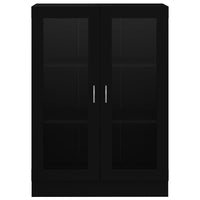 Thumbnail for Vitrinenschrank Schwarz 82,5x30,5x115 cm Holzwerkstoff