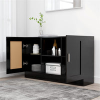 Thumbnail for Sideboard Schwarz 120x30,5x70 cm Holzwerkstoff