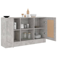 Thumbnail for Sideboard Betongrau 120x30,5x70 cm Holzwerkstoff