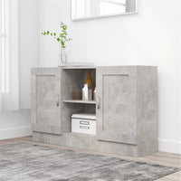 Thumbnail for Sideboard Betongrau 120x30,5x70 cm Holzwerkstoff