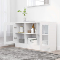 Thumbnail for Vitrinenschrank Weiß 120x30,5x70 cm Holzwerkstoff