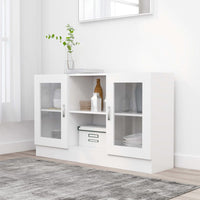 Thumbnail for Vitrinenschrank Weiß 120x30,5x70 cm Holzwerkstoff