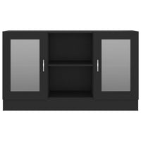 Thumbnail for Vitrinenschrank Schwarz 120x30,5x70 cm Holzwerkstoff