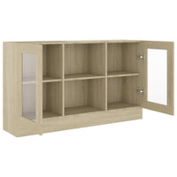 Thumbnail for Vitrinenschrank Sonoma-Eiche 120x30,5x70 cm Holzwerkstoff