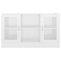 Thumbnail for Vitrinenschrank Hochglanz-Weiß 120x30,5x70 cm Holzwerkstoff