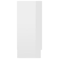 Thumbnail for Vitrinenschrank Hochglanz-Weiß 120x30,5x70 cm Holzwerkstoff