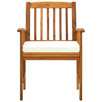 Thumbnail for Garten-Essstühle 2 Stk. mit Kissen Massivholz Akazie