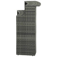 Thumbnail for Garten-Bartisch Grau 120x55x110 cm Poly Rattan