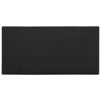 Thumbnail for Bartisch mit Regal Schwarz 120x60x110 cm Poly Rattan