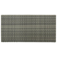 Thumbnail for Bartisch mit Regal Grau 120x60x110 cm Poly Rattan