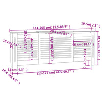 Thumbnail for MDF Heizkörperverkleidung 205 cm