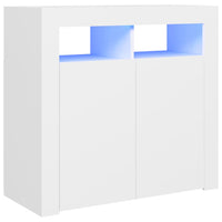 Thumbnail for Sideboard mit LED-Leuchten Weiß 80x35x75 cm
