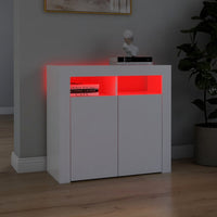 Thumbnail for Sideboard mit LED-Leuchten Weiß 80x35x75 cm