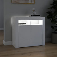 Thumbnail for Sideboard mit LED-Leuchten Weiß 80x35x75 cm