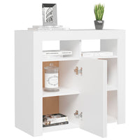 Thumbnail for Sideboard mit LED-Leuchten Weiß 80x35x75 cm