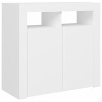 Thumbnail for Sideboard mit LED-Leuchten Weiß 80x35x75 cm