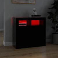 Thumbnail for Sideboard mit LED-Leuchten Schwarz 80x35x75 cm