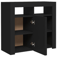 Thumbnail for Sideboard mit LED-Leuchten Schwarz 80x35x75 cm
