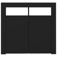 Thumbnail for Sideboard mit LED-Leuchten Schwarz 80x35x75 cm