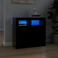 Thumbnail for Sideboard mit LED-Leuchten Schwarz 80x35x75 cm