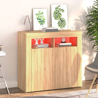 Thumbnail for Sideboard mit LED-Leuchten Sonoma-Eiche 80x35x75 cm