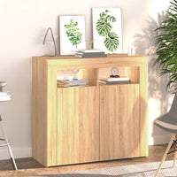 Thumbnail for Sideboard mit LED-Leuchten Sonoma-Eiche 80x35x75 cm