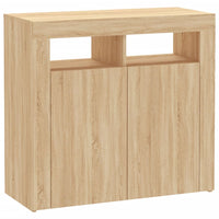 Thumbnail for Sideboard mit LED-Leuchten Sonoma-Eiche 80x35x75 cm