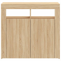 Thumbnail for Sideboard mit LED-Leuchten Sonoma-Eiche 80x35x75 cm