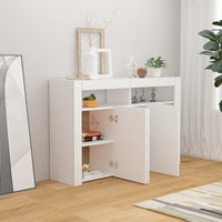 Thumbnail for Sideboard mit LED-Leuchten Weiß 115,5x30x75 cm