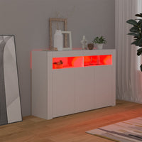 Thumbnail for Sideboard mit LED-Leuchten Weiß 115,5x30x75 cm