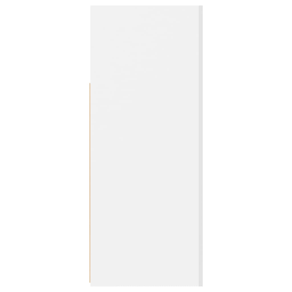 Sideboard mit LED-Leuchten Weiß 115,5x30x75 cm