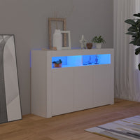 Thumbnail for Sideboard mit LED-Leuchten Weiß 115,5x30x75 cm