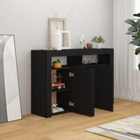Thumbnail for Sideboard mit LED-Leuchten Schwarz 115,5x30x75 cm