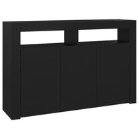 Thumbnail for Sideboard mit LED-Leuchten Schwarz 115,5x30x75 cm