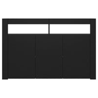 Thumbnail for Sideboard mit LED-Leuchten Schwarz 115,5x30x75 cm