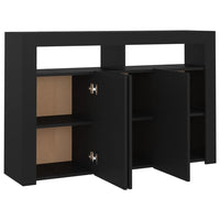Thumbnail for Sideboard mit LED-Leuchten Schwarz 115,5x30x75 cm